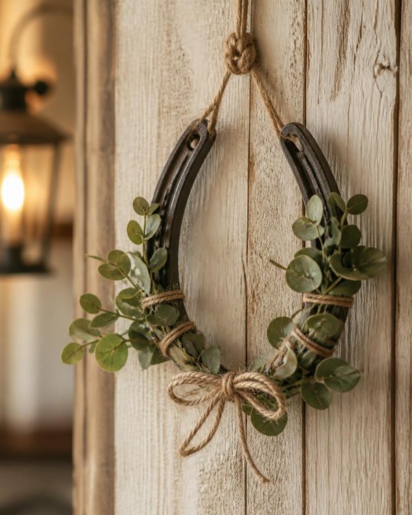 Handcrafted Lucky Horseshoe Wall Décor